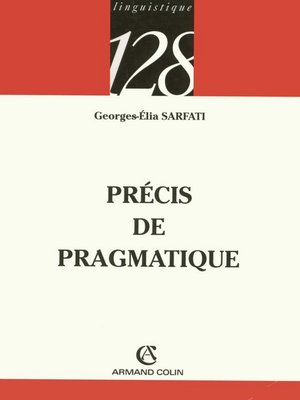cover image of Précis de pragmatique